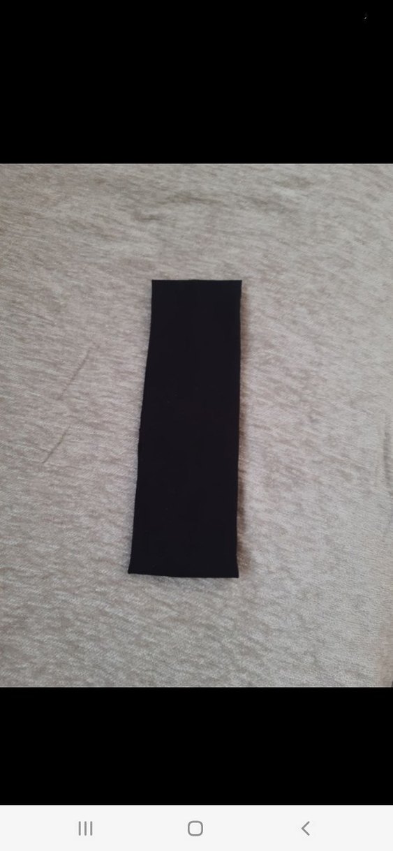 Siyah Esnek Penye Kadın Saç Bandı - Görsel 4