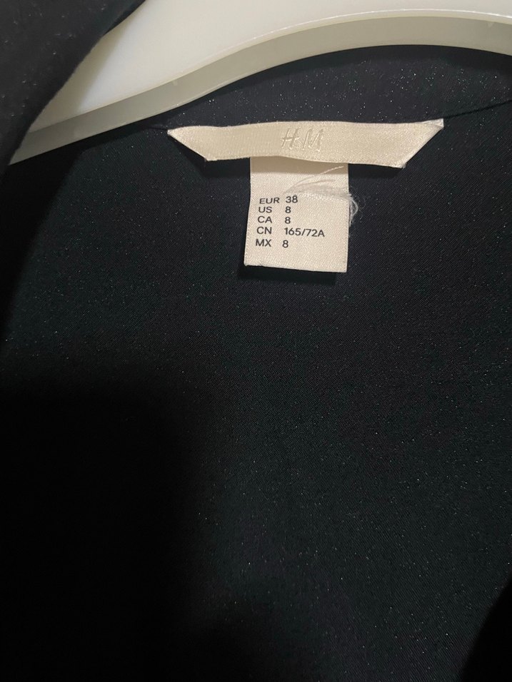 Yırtmaçlı Siyah Kadın uzun Gömlek - Görsel 2