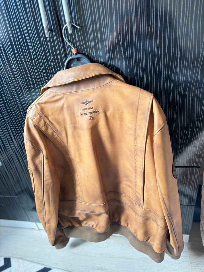 Kahverengi Deri Ceket - Görsel 2