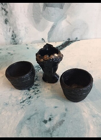 Diğer 3 lu mini saksılar