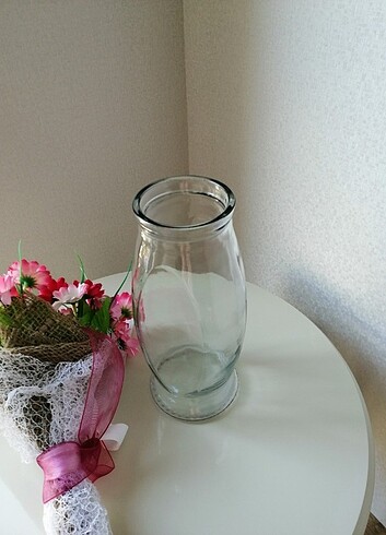  Beden pembe Renk Vazo ve çiçek 