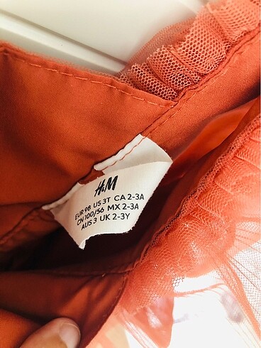 H&M H&m Tüllü kiremit renk elbise