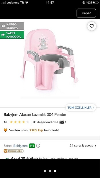 Beden Babyjem lazımlık