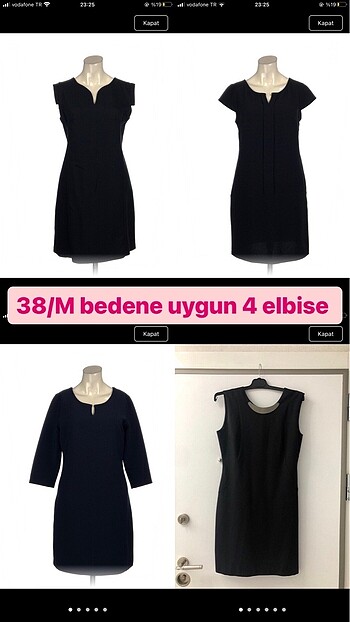 38/M beden elbise