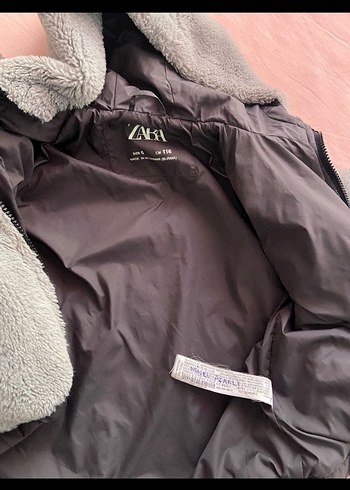 Zara peluş mont - Görsel 6