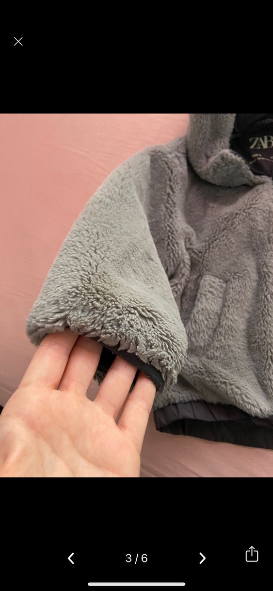 Zara peluş mont - Görsel 3