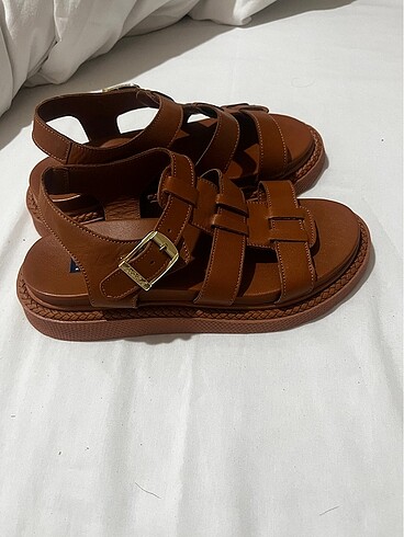 U.S Polo Assn. Us polo Assn Deri bayan sandalet 37 no