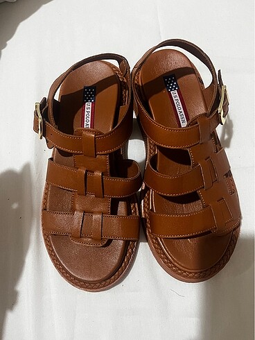 Us polo Assn Deri bayan sandalet 37 no