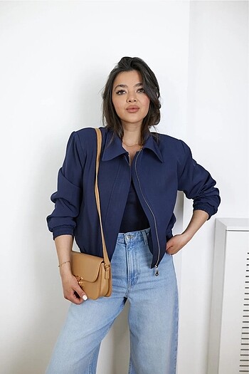 s Beden lacivert Renk Zara Model Bomber Ceket