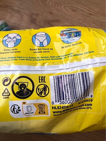 4 Beden: 7-18 kg Beden Huggies mayo bebek bezi 10 adet
