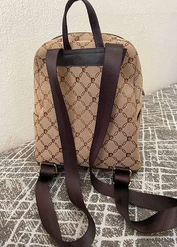 Kahverengi Deri Kadın Sırt Çantası - Görsel 5