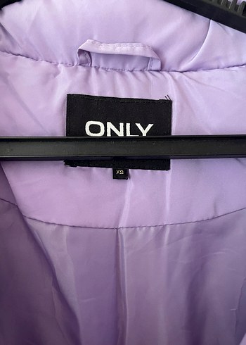 Düğmeli Mor Kadın Kış Montu - Görsel 4