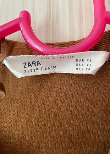 Düğmeli Kahverengi Kadife elbise - Görsel 3