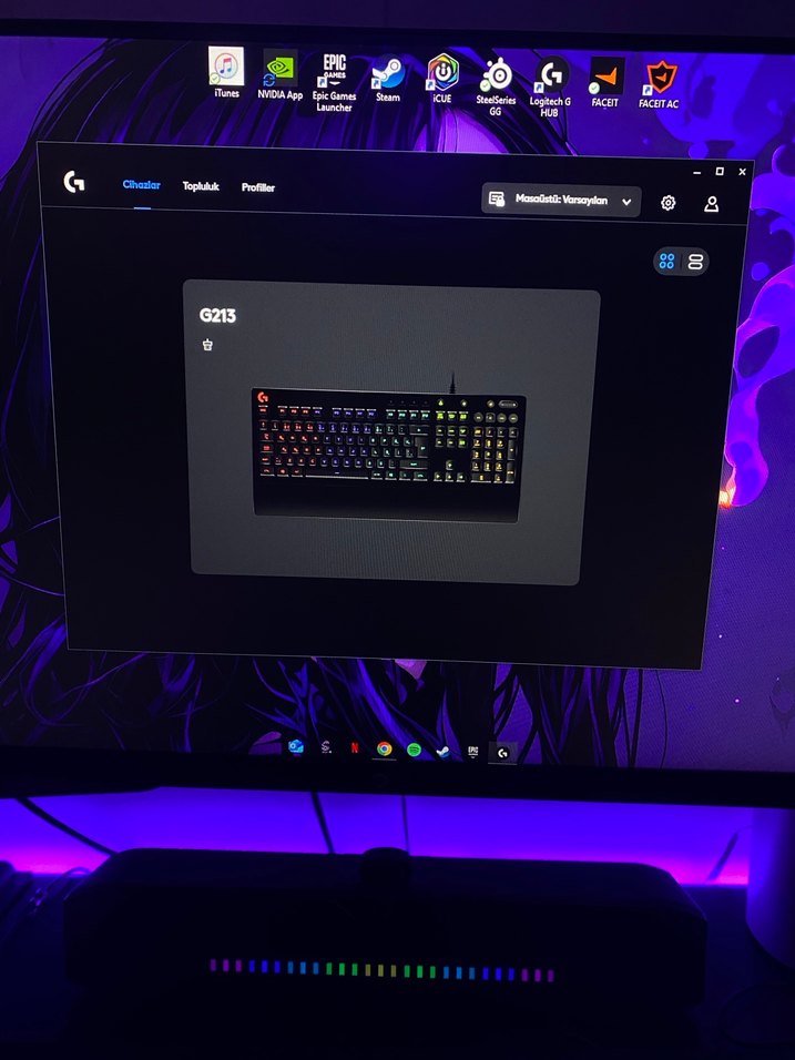 Çok Renkli Işıklı Klavye Logitech G213 - Görsel 5