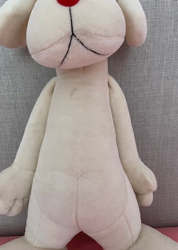 Beyaz Peluş Oyuncak Köpek - Görsel 2