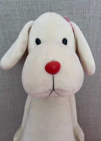 Beyaz Peluş Oyuncak Köpek - Görsel 4