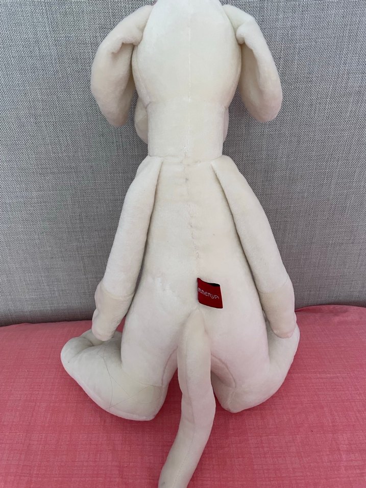 Beyaz Peluş Oyuncak Köpek - Görsel 3