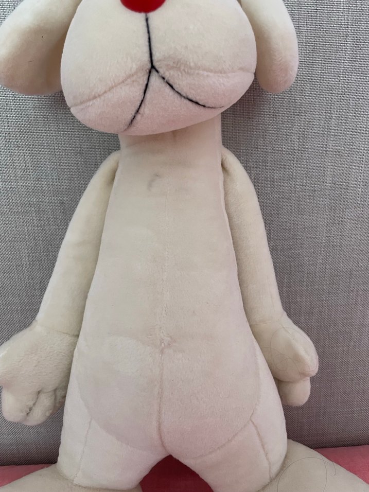 Beyaz Peluş Oyuncak Köpek - Görsel 2