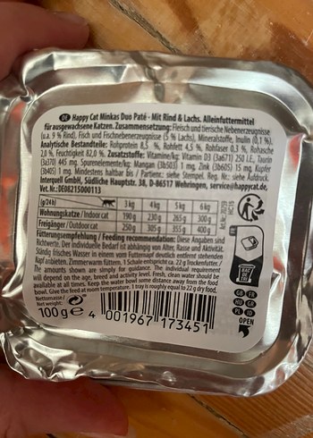 Happy Cat Minka's Duo Tavuk ve Somonlu Kedi Maması - Görsel 5