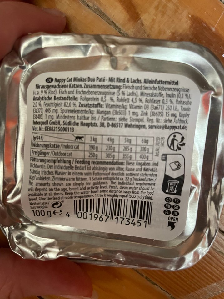 Happy Cat Minka's Duo Tavuk ve Somonlu Kedi Maması - Görsel 5