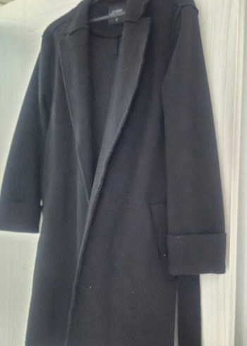 Kadın Siyah Midi Boy Kaban - Görsel 7