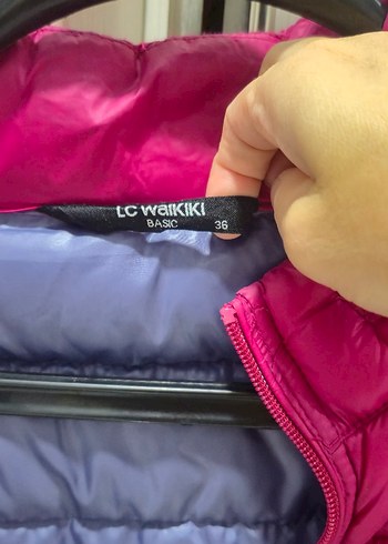 Fermuarlı Pembe Kadın Kışlık Mont - Görsel 3