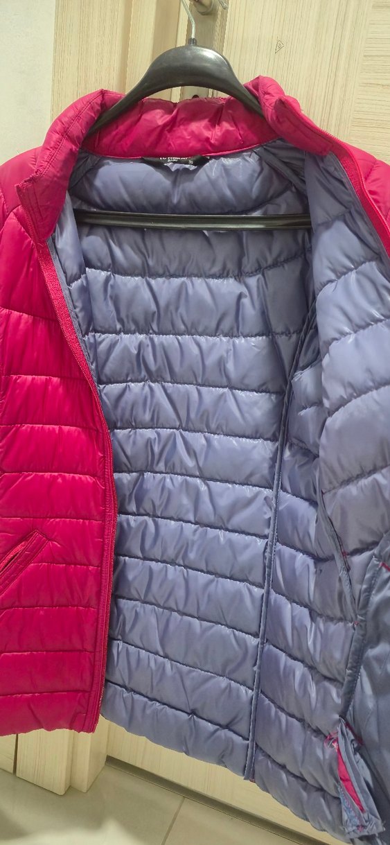 Fermuarlı Pembe Kadın Kışlık Mont - Görsel 4