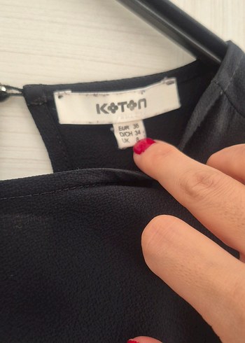 Siyah Kadın Uzun Kollu Fırfırlı Bluz - Görsel 2