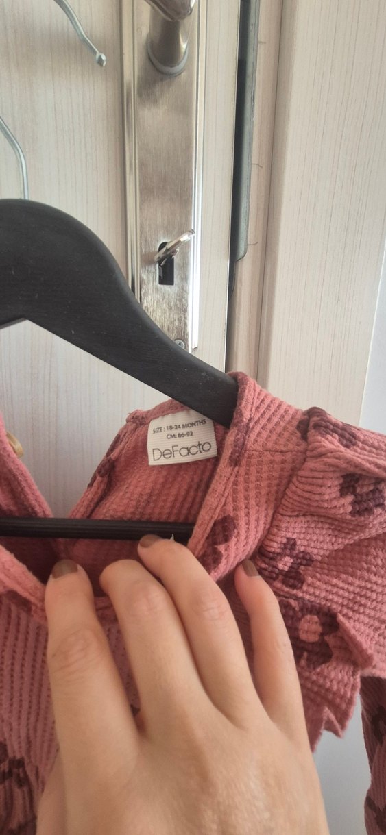 Kız Çocuk Bohem Uzun Kollu Fırfırlı Elbise - Görsel 3