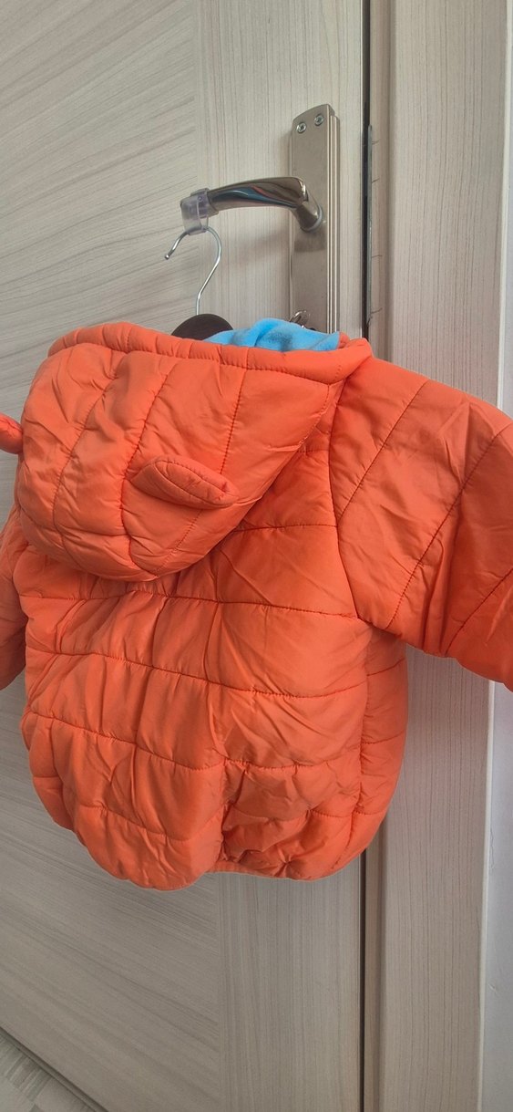 Turuncu Fermuarlı Erkek Çocuk Mont - Görsel 5