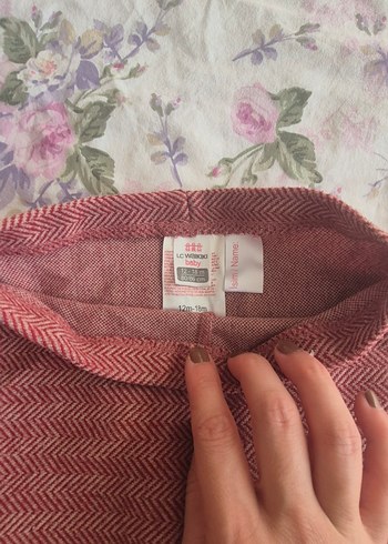 Bordo Kız Çocuk Triko Taytlar - Görsel 3