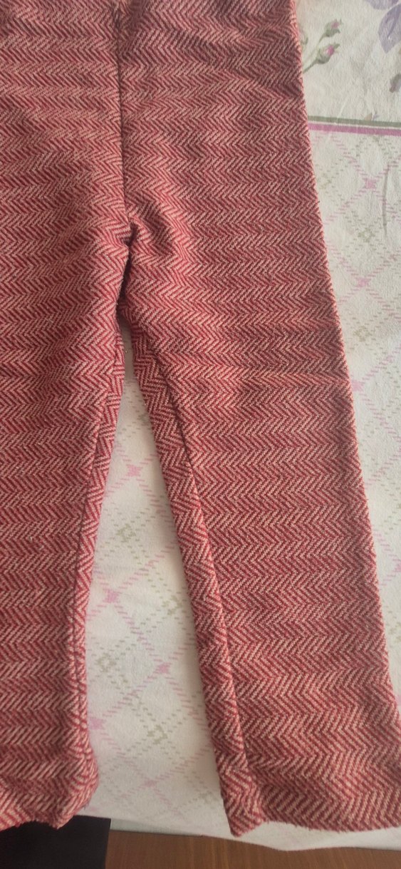 Bordo Kız Çocuk Triko Taytlar - Görsel 4