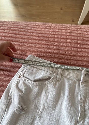 Beyaz moms jeans 34/32 - Görsel 7