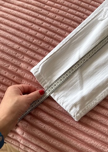 Beyaz moms jeans 34/32 - Görsel 8