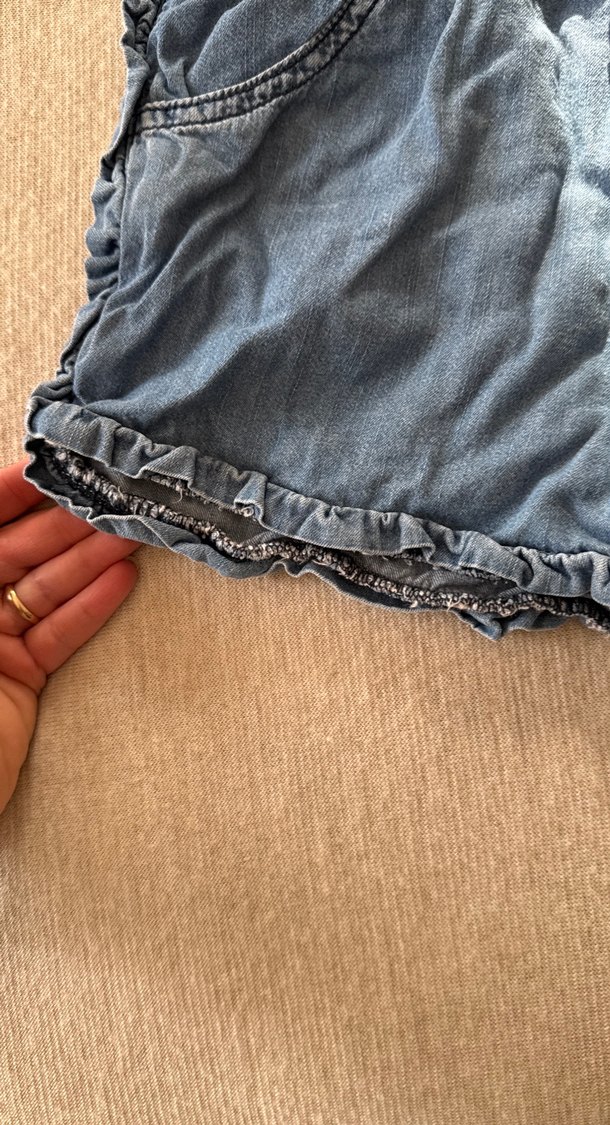 9/10 yaş kız çocuk kot şort - Görsel 2