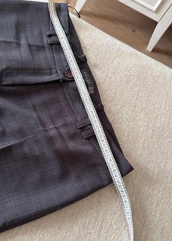 Gri kadın kumaş pantolon - Görsel 4