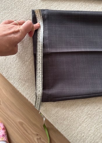 Gri kadın kumaş pantolon - Görsel 5