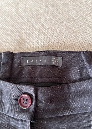 Gri kadın kumaş pantolon - Görsel 2