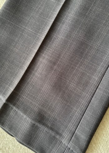 Gri kadın kumaş pantolon - Görsel 3