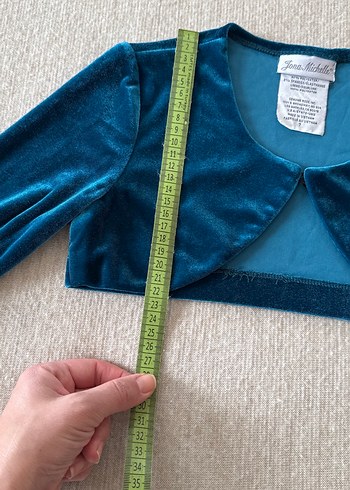 Kız Çocuk Lacivert Uzun Kollu Bolero - Görsel 4