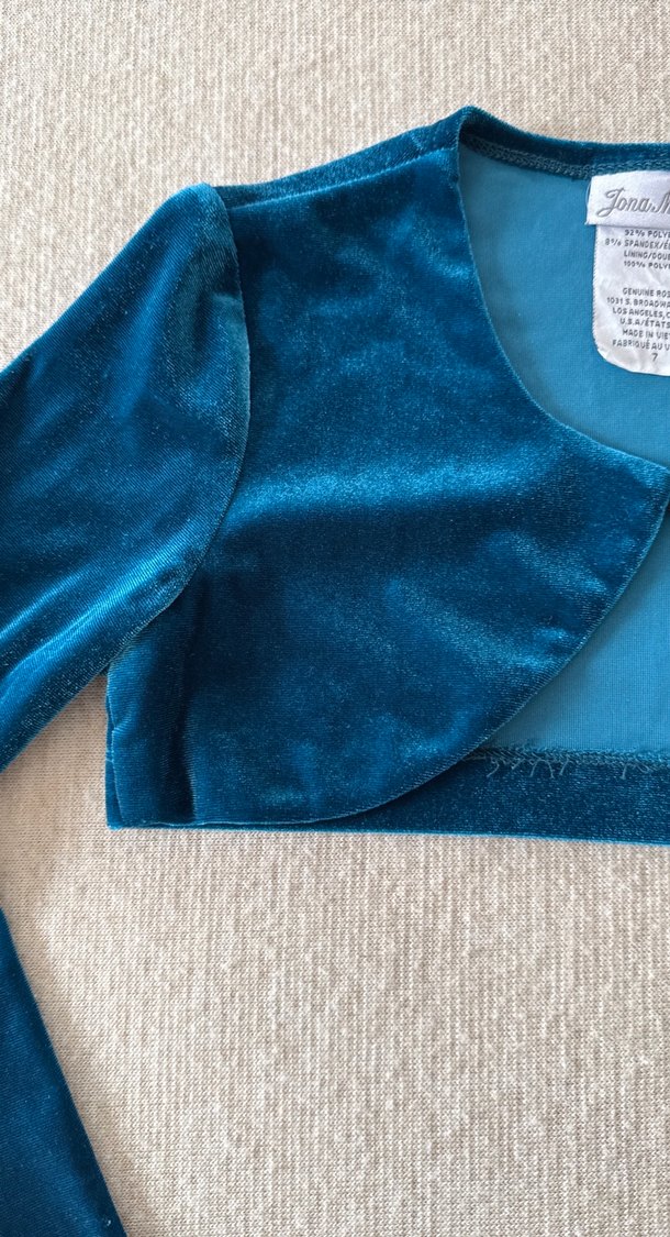 Kız Çocuk Lacivert Uzun Kollu Bolero - Görsel 3