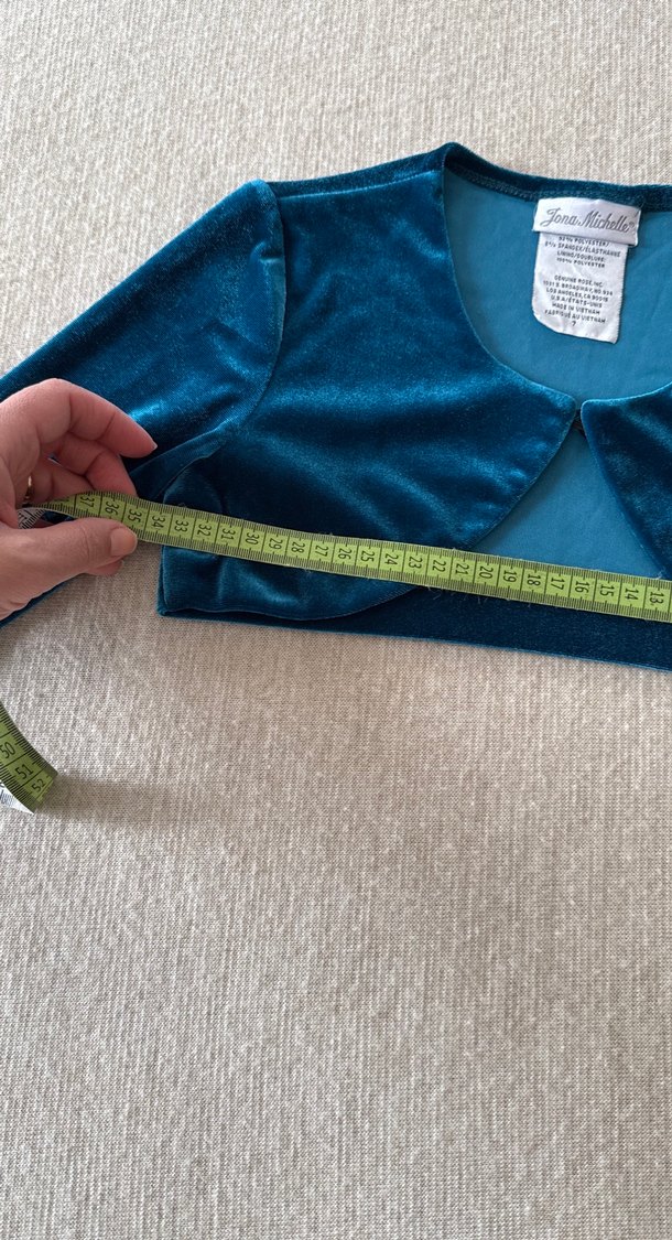 Kız Çocuk Lacivert Uzun Kollu Bolero - Görsel 5