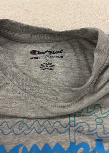 Champion Gri Baskılı Erkek Çocuk Tişört - Görsel 2