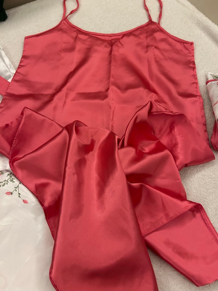 Nakış İşlemeli Pembe Kadın Pijama Takımı - Görsel 2