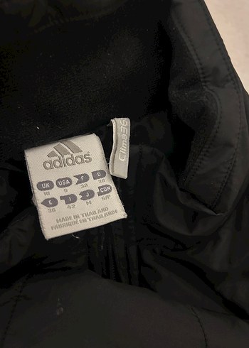 Adidas Siyah Fermuarlı Kadın Midi Kışlık Mont - Görsel 4