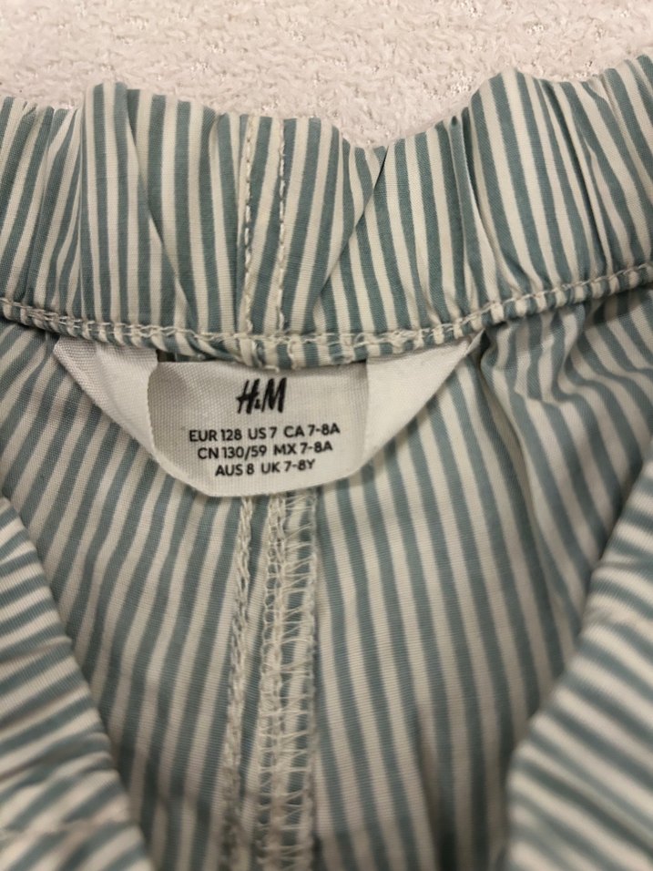 Erkek Yeşil Gri Çizgili Pamuklu Şort - Görsel 3