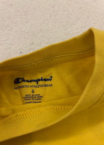 Champion Sarı Erkek Çocuk Tişört - Görsel 3