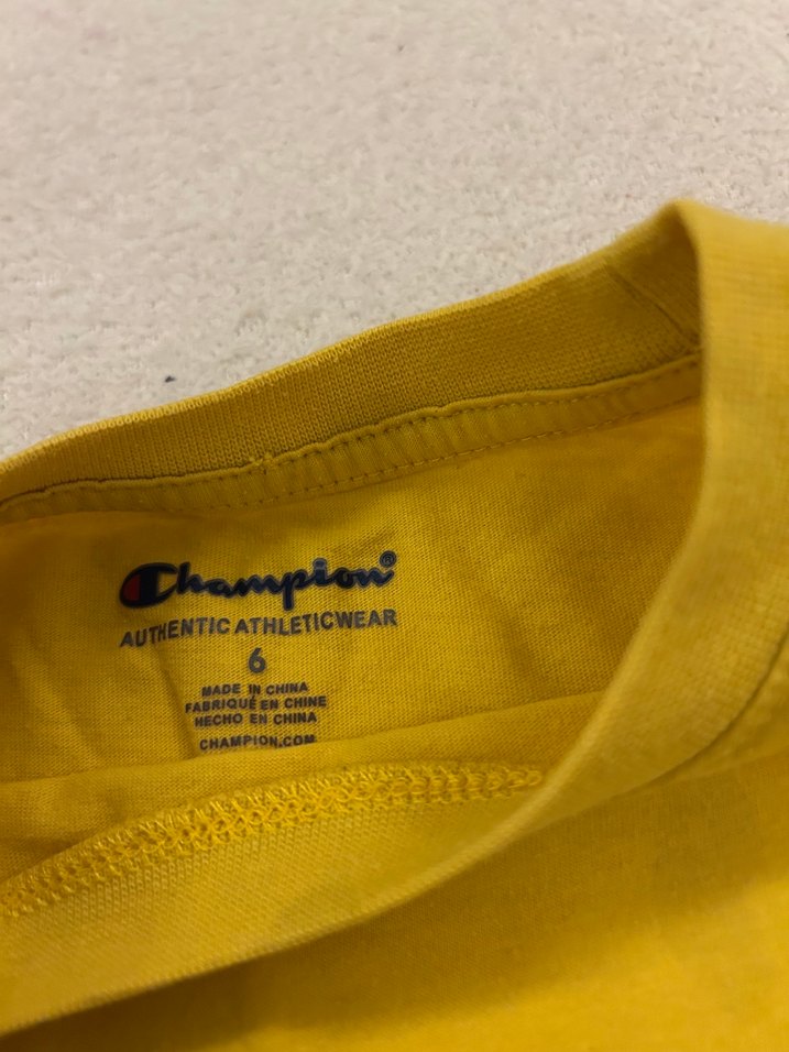 Champion Sarı Erkek Çocuk Tişört - Görsel 3