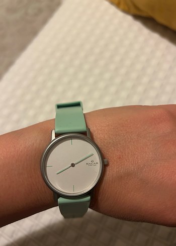 Minimalist Yeşil Kemerli Kadın Saati - Görsel 4