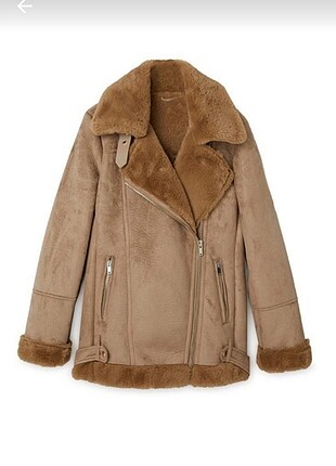 Stradivarius Kürklü Biker Ceket